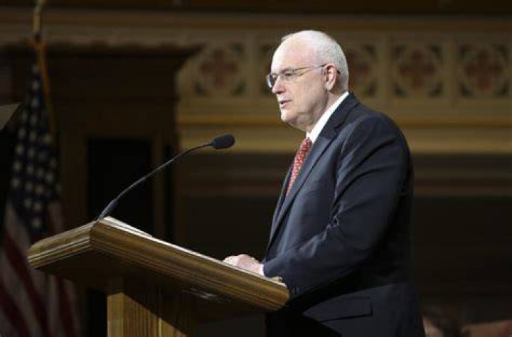 Elder Paul V. Johnson, Commissioner of Education for the Church, speaks in the virtual commencement exercises for BYU-Hawaii on Friday, Dec. 11, 2020. 