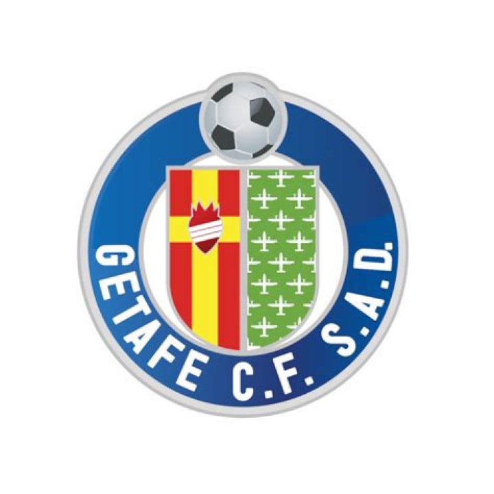 Getafe's Stefan Mitrovic celebrates scoring their first goal with Nemanja Maksimovic on September 21, 2021