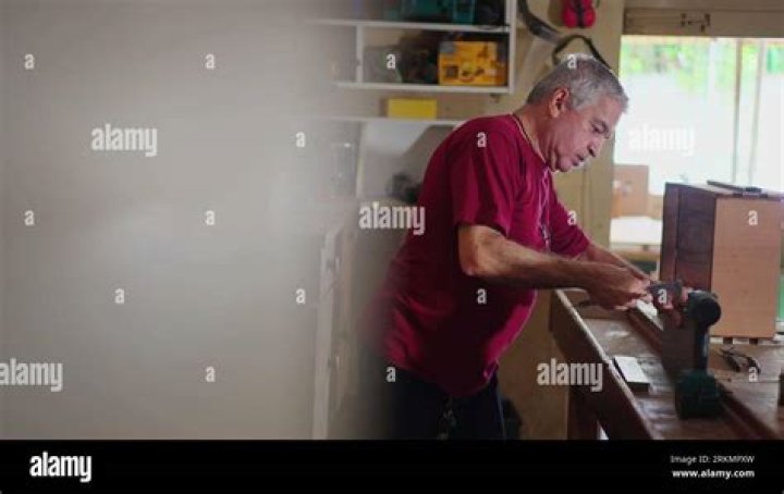 Older man working.